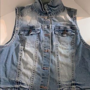 Wall Flower Denim Vest